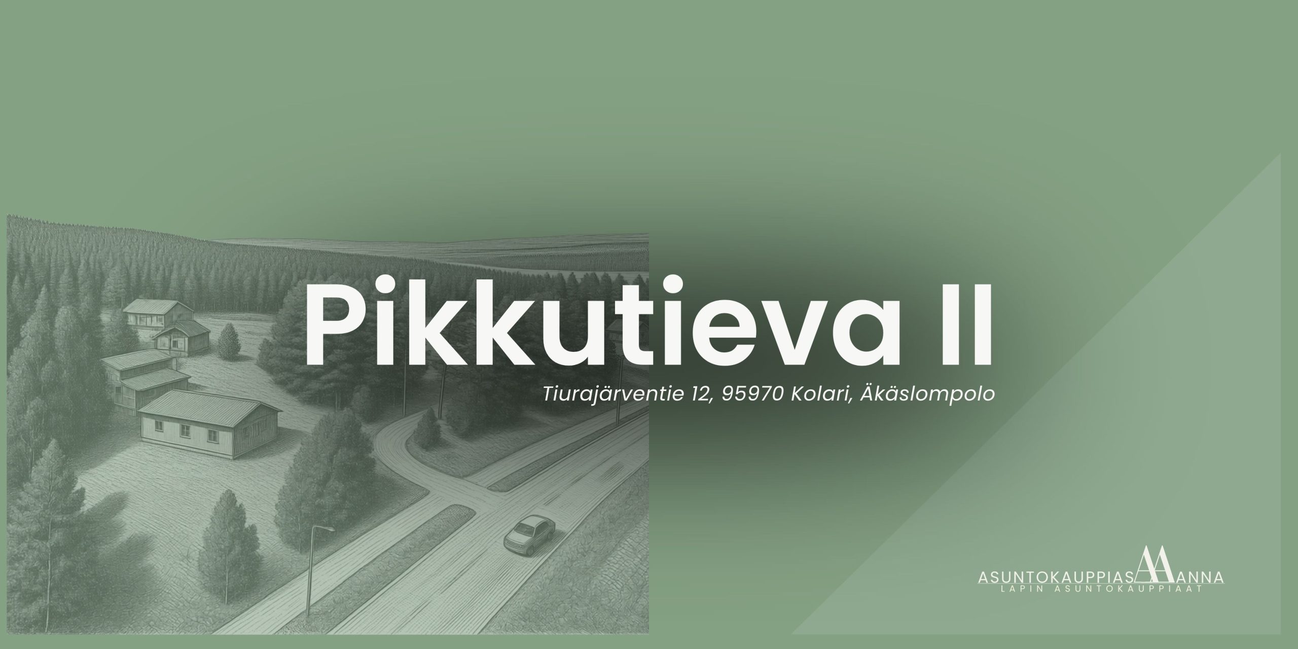 Loma-asuntotontti Äkäslompolon sydämessä – näköala tunturille